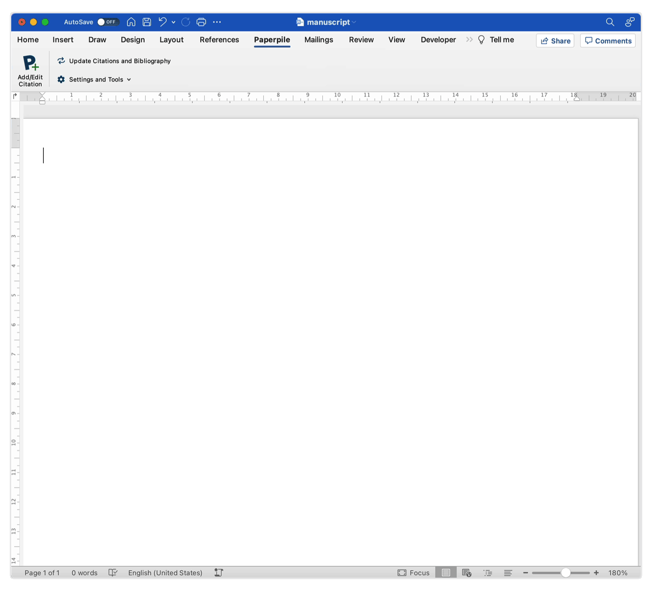 MS Word plugin advanced search options